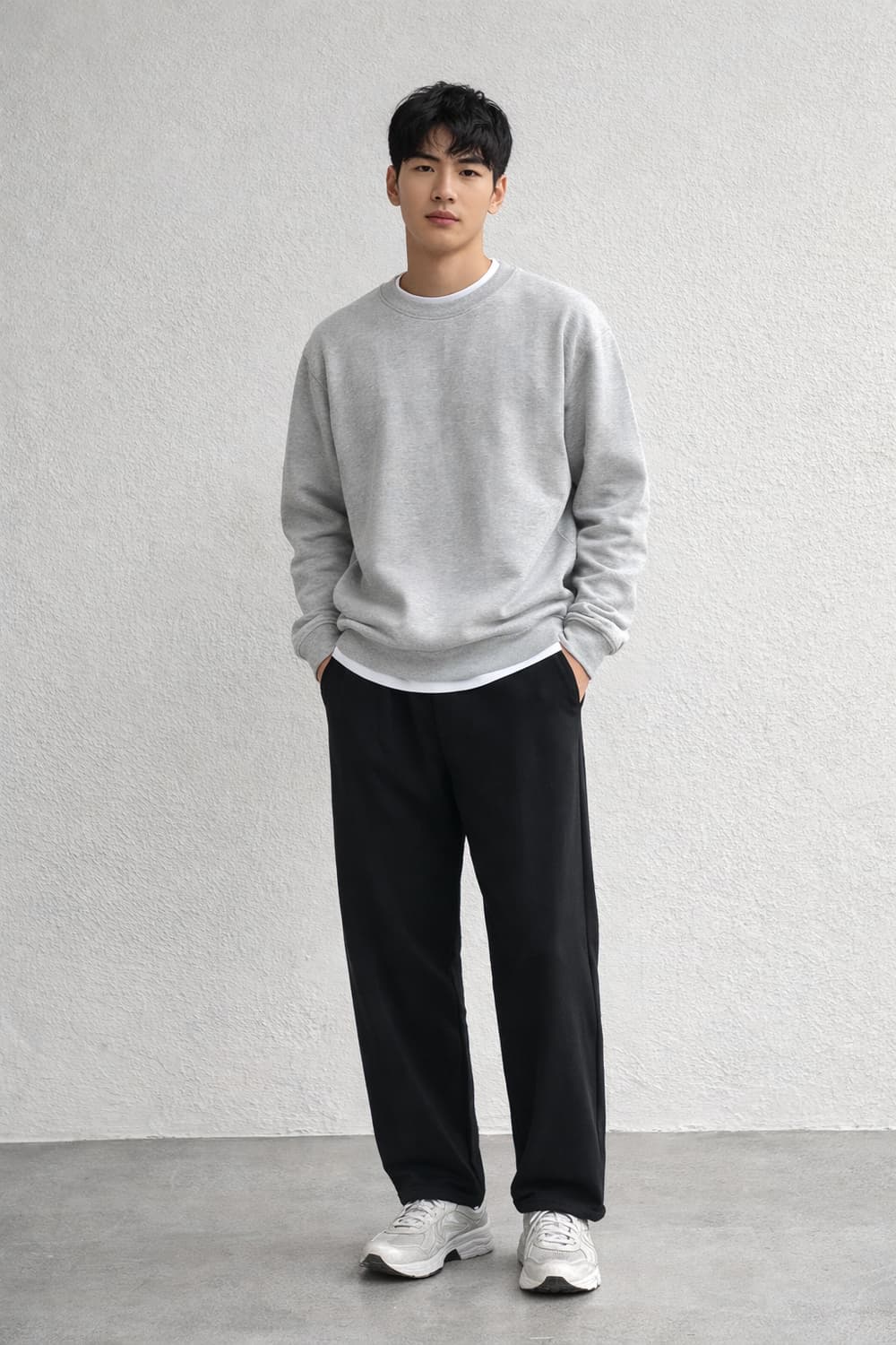 후러브스아트((WHOLOVESART) 와이드 밴딩 슬랙스 상품이미지1