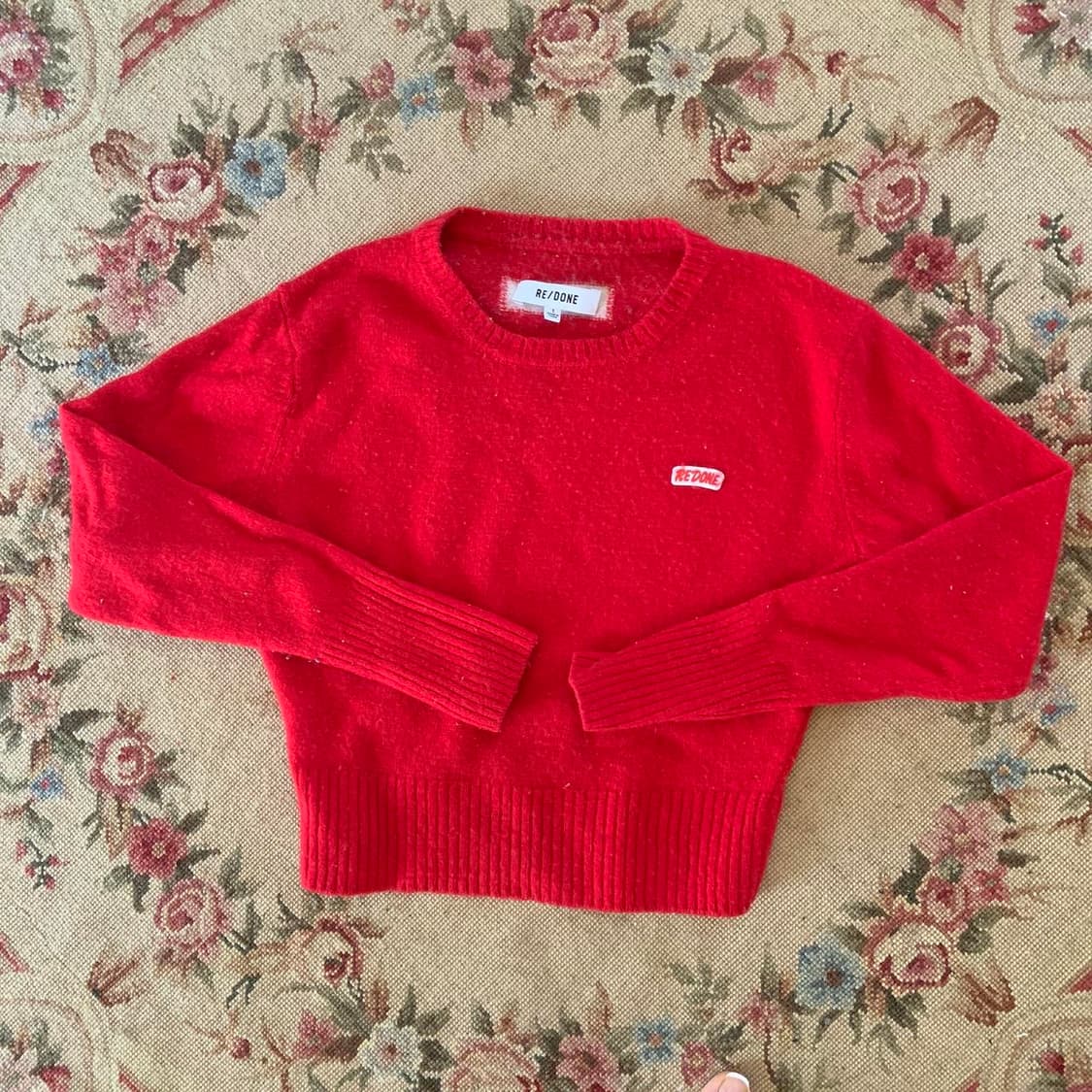 리던 레드 캐시미어 니트 상품이미지1