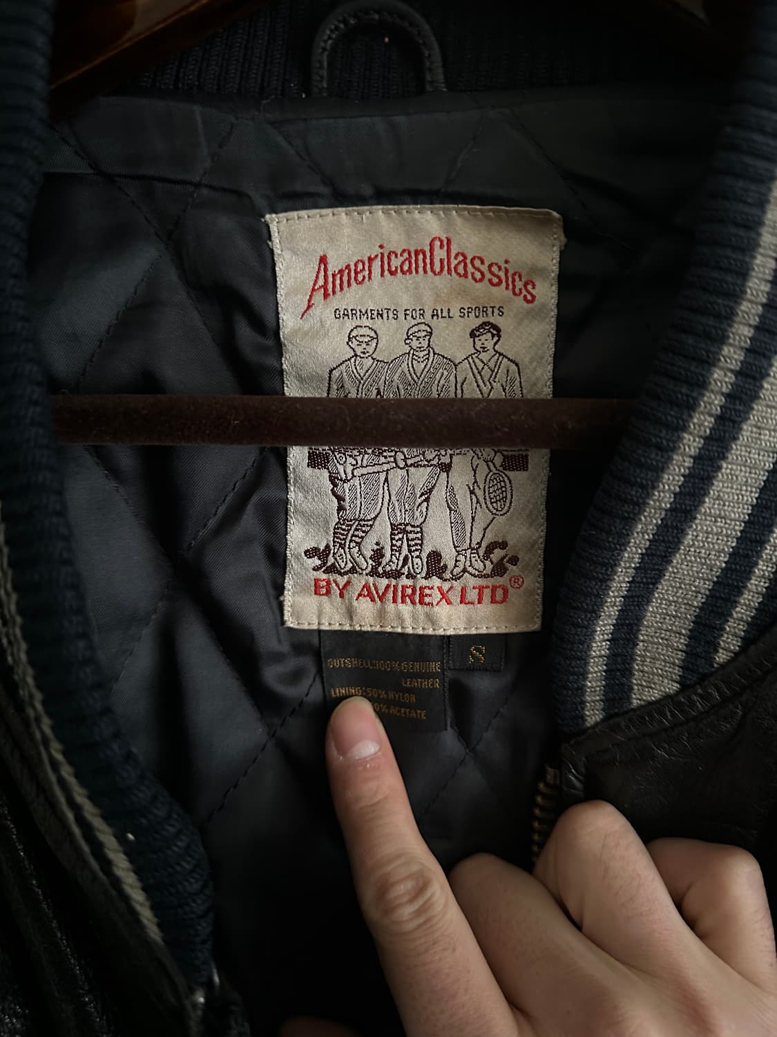 Avirex 아비렉스 50주년 챔스 레더 바시티 자켓 상품이미지5