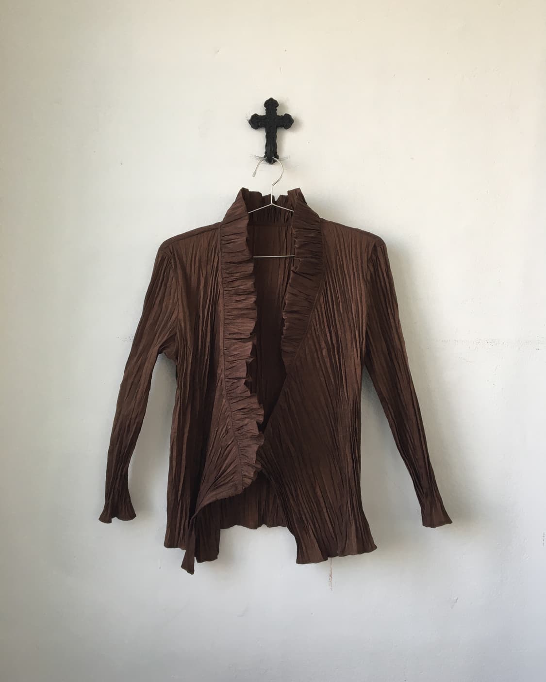 Pleats open cardigan 상품이미지2