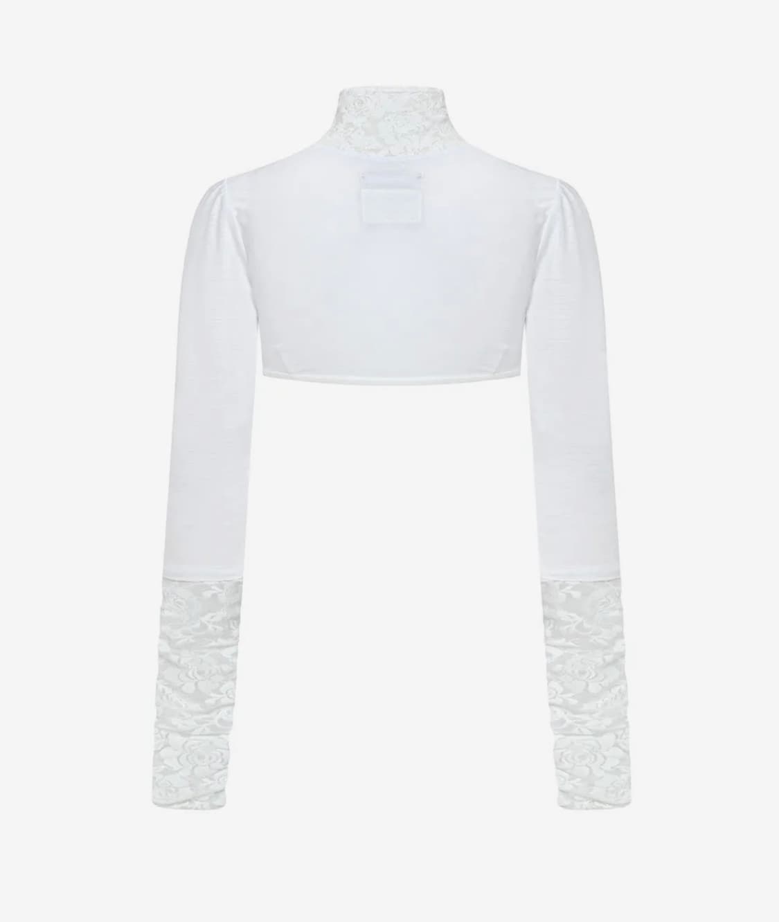 Casper Lace Zip-up Tee Ghost Sheer 상품이미지3