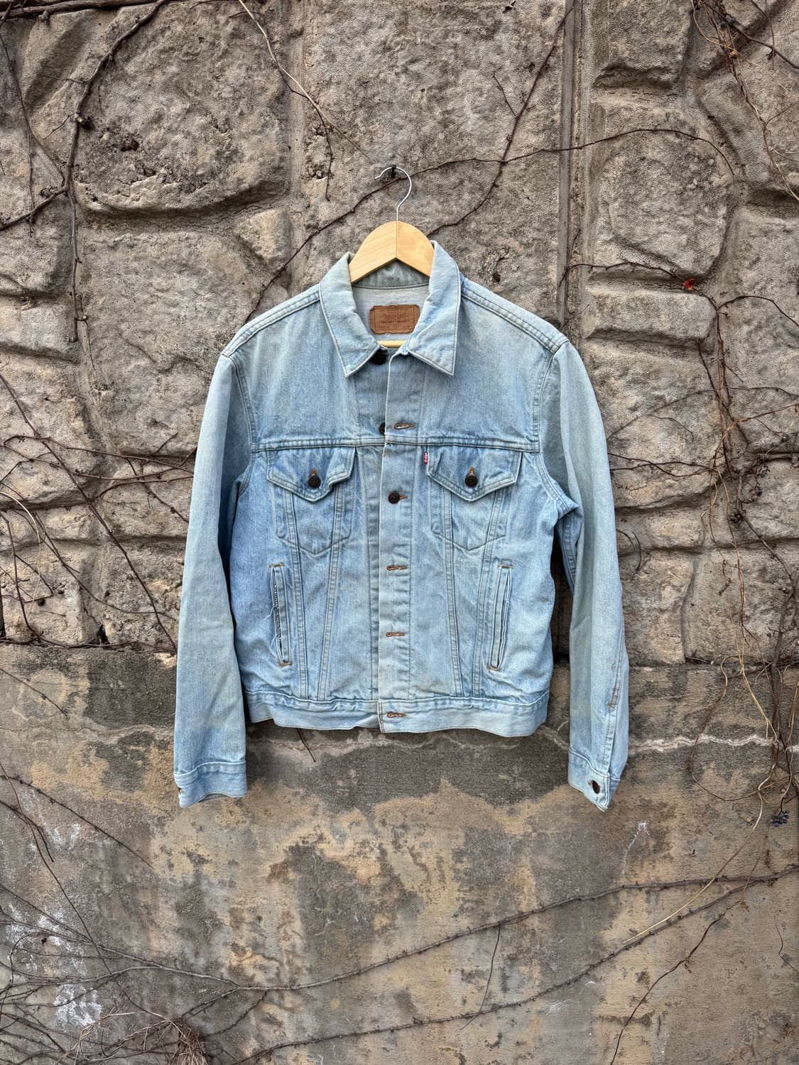 80s 리바이스 빈티지 3rd 워싱 데님 트러커 자켓 m 상품이미지1