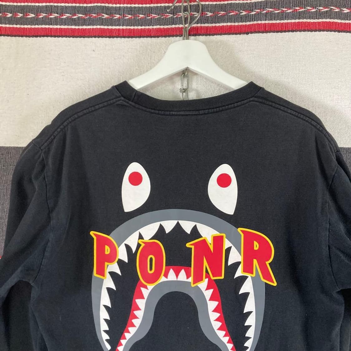 베이프 샤크 PONR 롱슬리브 티셔츠 상품이미지2