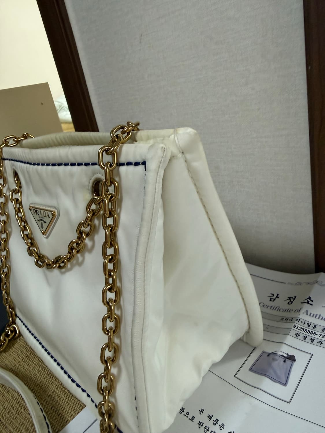 프라다 나일론 숄더 체인백(정품)!!! 상품이미지5