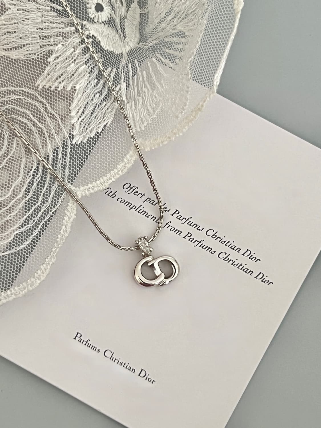 디올 CD 1 스톤 목걸이 / 정품감정. 케어 상품이미지1