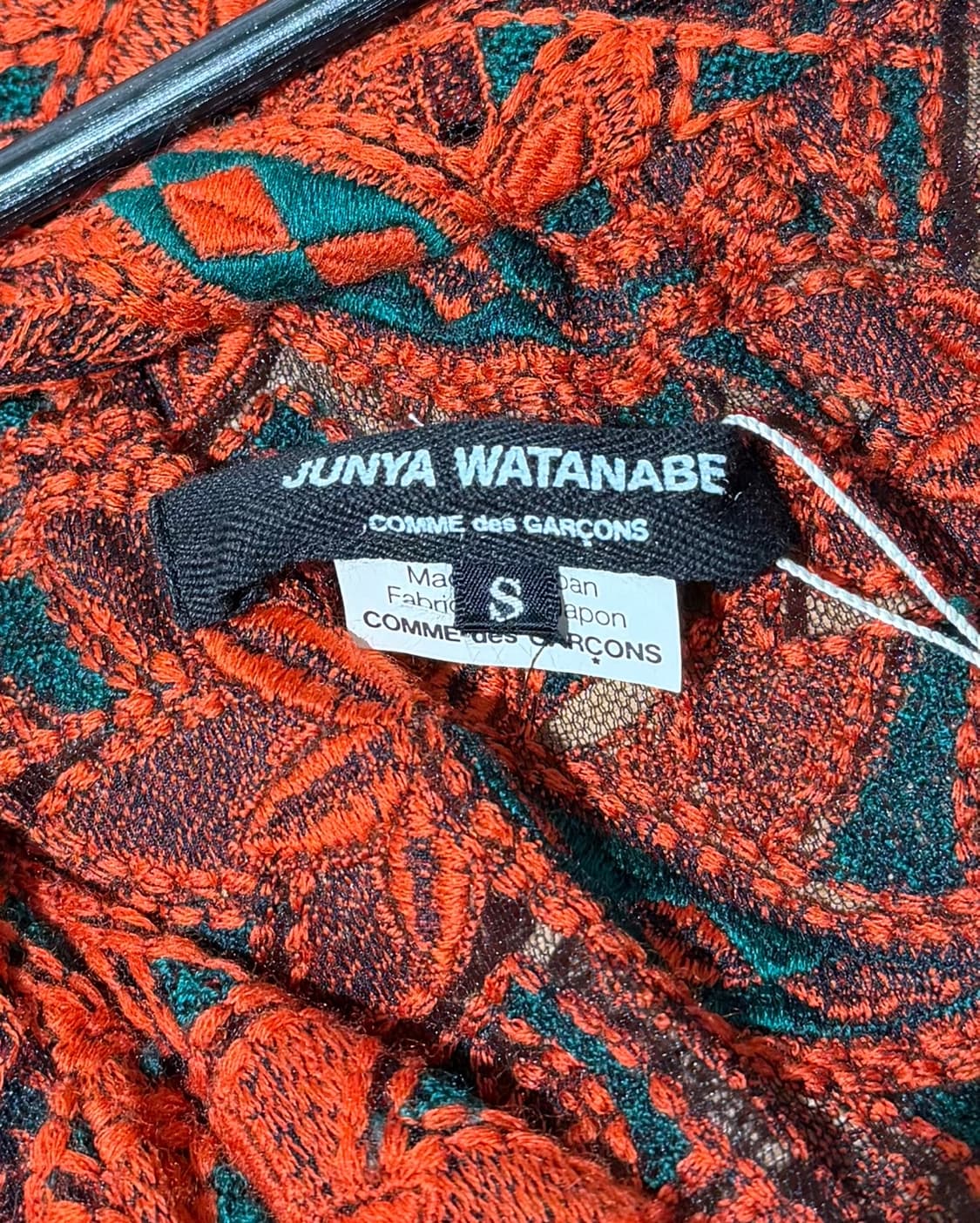 준야 와타나베 레드 레이스 자수 원피스 상품이미지7