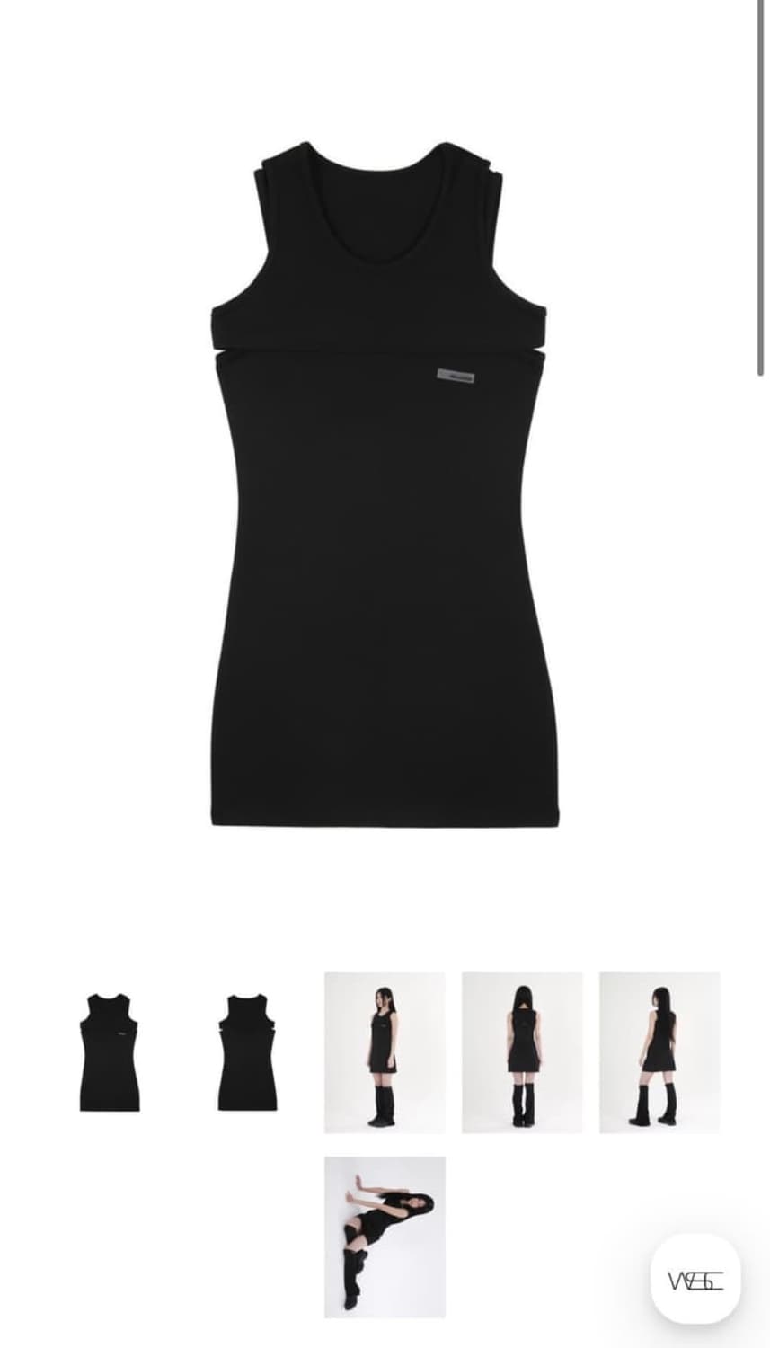 Wsc archive 레이어드 탑 드레스 원피스 상품이미지3