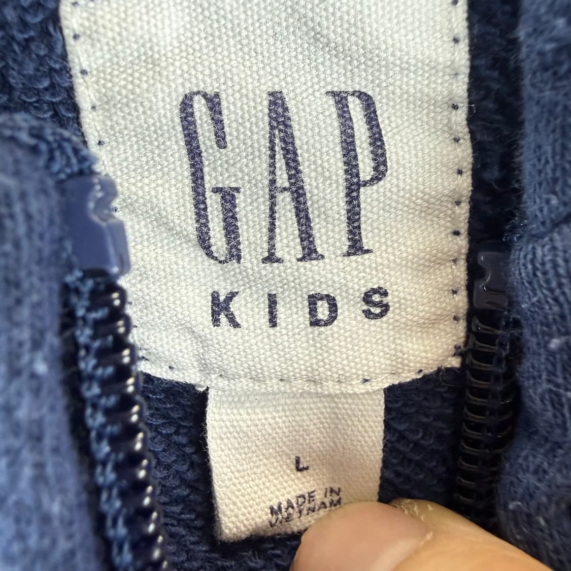 L) GAP 키즈/우먼스 후드집업 네이비 상품이미지3