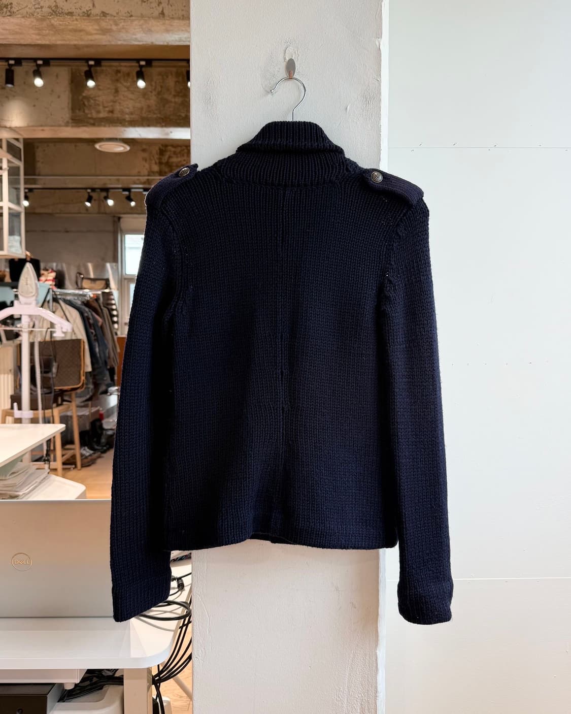 폴로 랄프로렌 네이비 숄카라 니트 자켓  상품이미지7