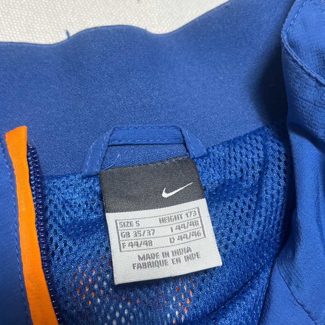 S 나이키 바르셀로나 오렌지 라인 블루 바람막이 상품이미지4
