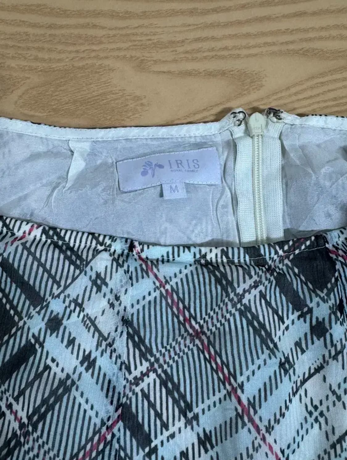 vtg 체크 레이스 스커트  상품이미지3