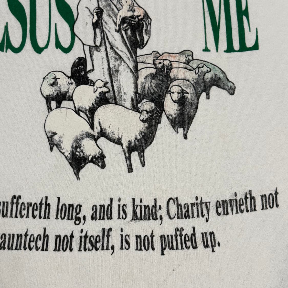 빈티지 90s Jesus Loves Me 스웻셔츠 상품이미지5