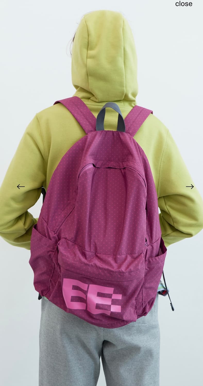 엔조블루스 도트 베이직 백팩 pink 상품이미지1