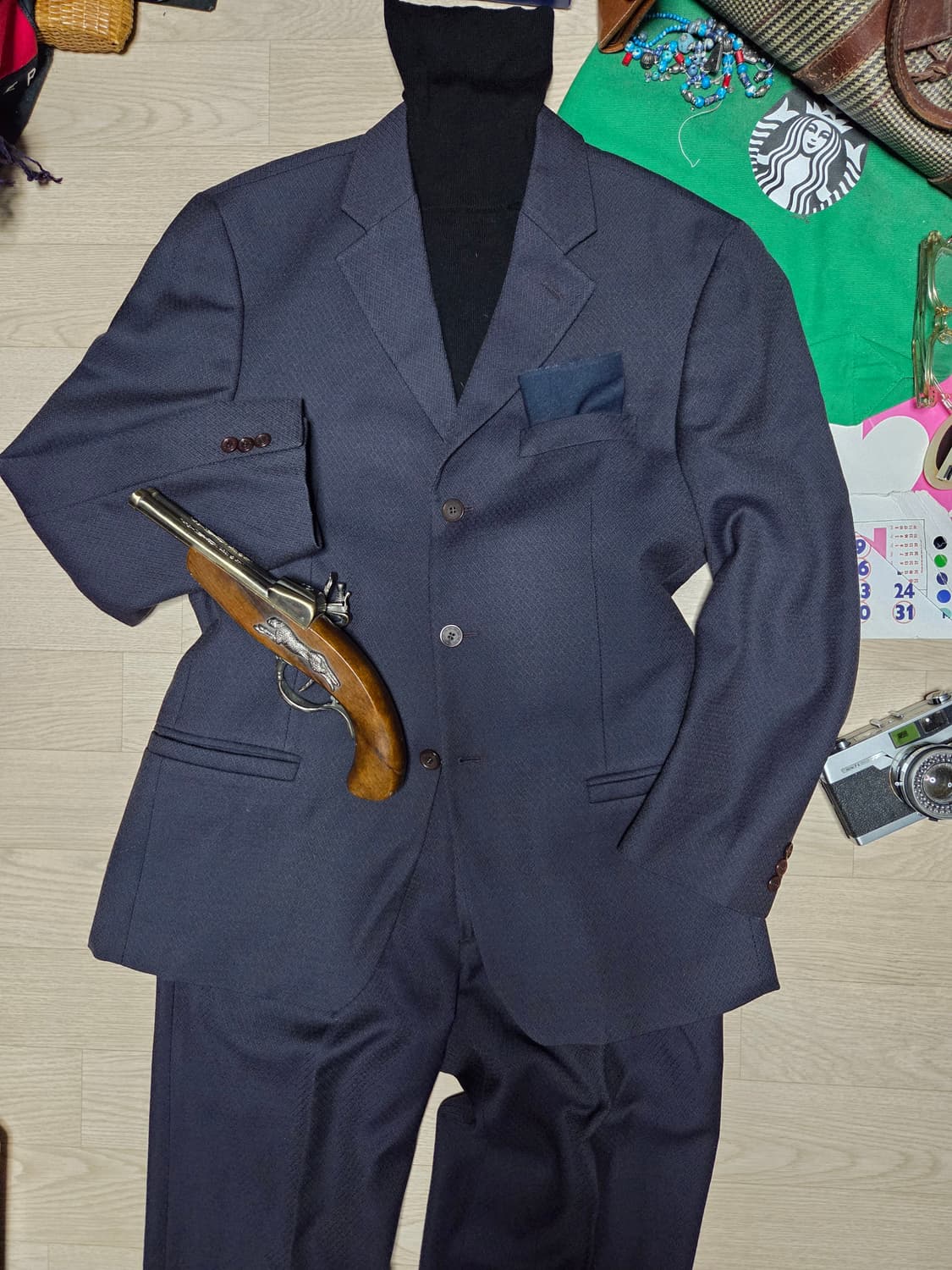 (ITALY)VERSACE 베르사체 3버튼 수트 셋업 정장 세트 상품이미지2