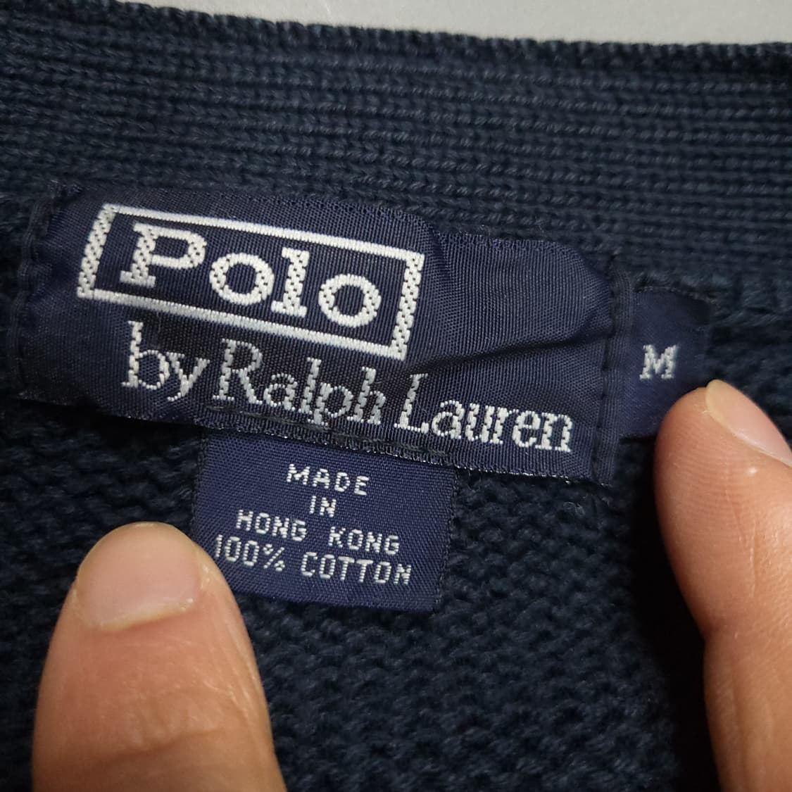 폴로 랄프로렌 코튼 가디건 m 네이비 상품이미지4