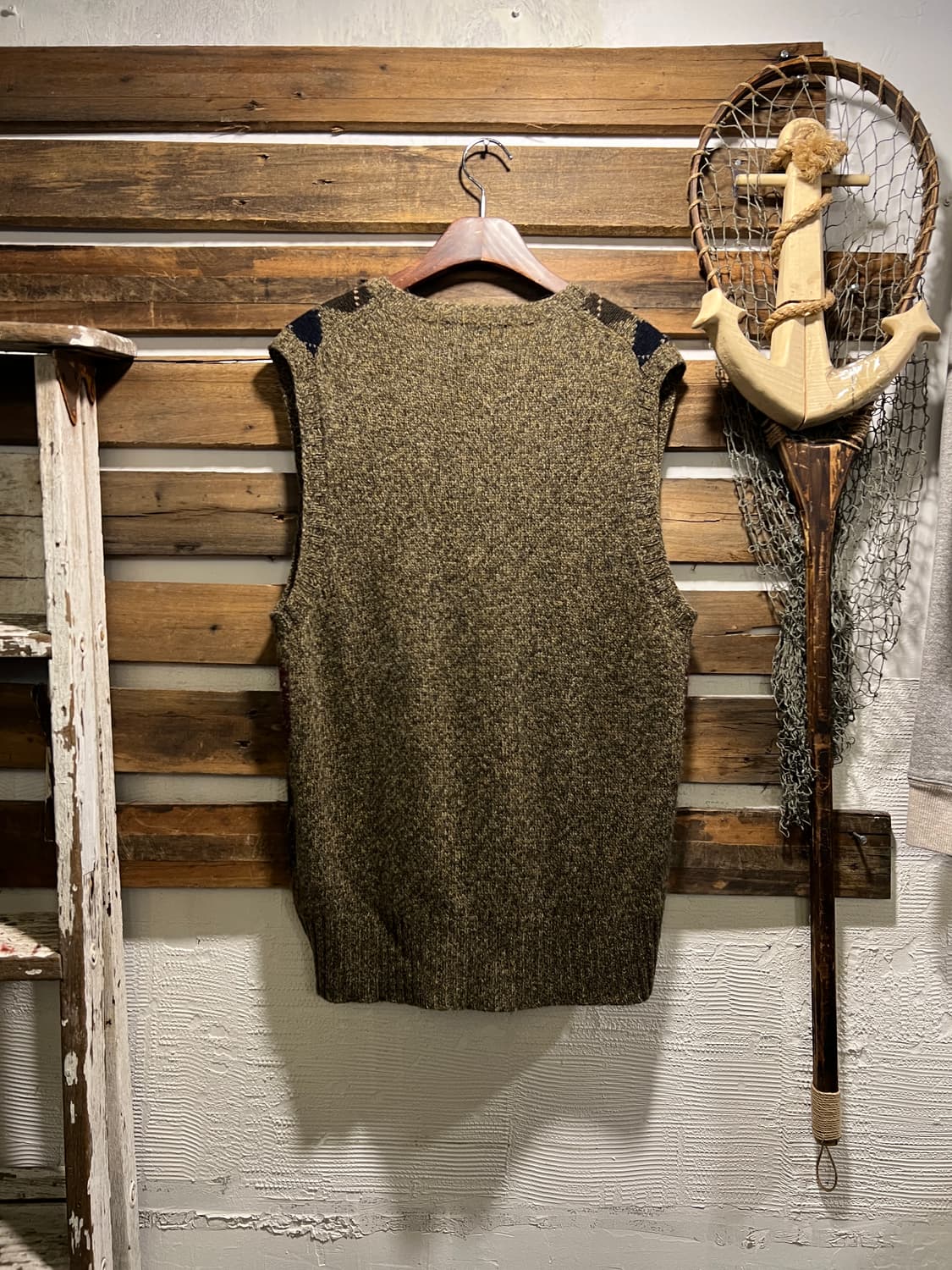 [L]폴로 랄프로렌 아가일 패턴 브라운 울 베스트 상품이미지5