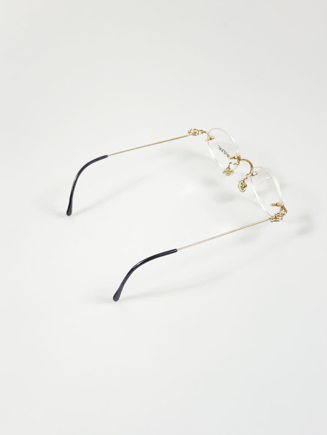 DEFENSE 무테 오벌 골드 메탈 빈티지 안경 상품이미지4