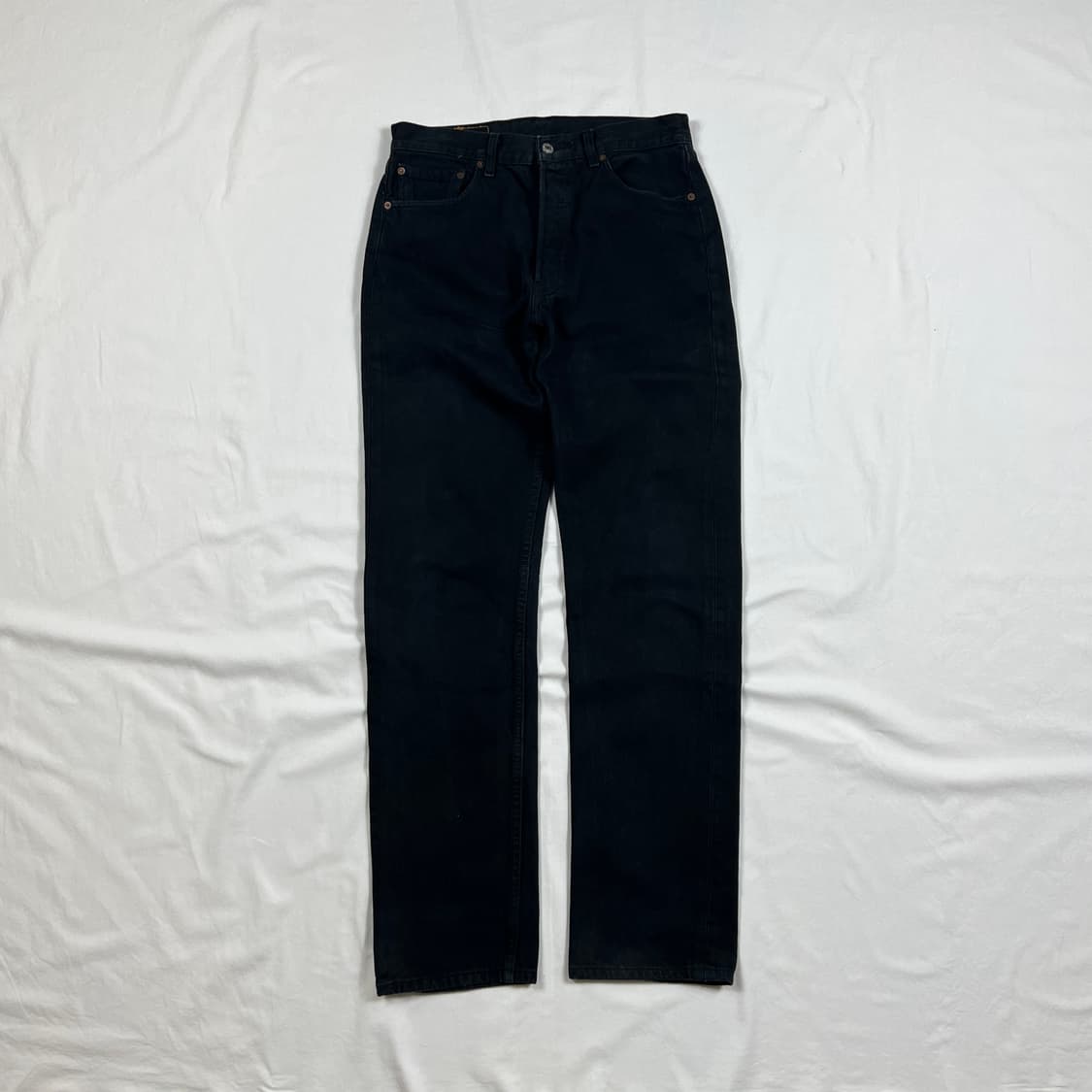 90’s 리바이스 levis europe 501 블랙데님팬츠 바지 상품이미지1