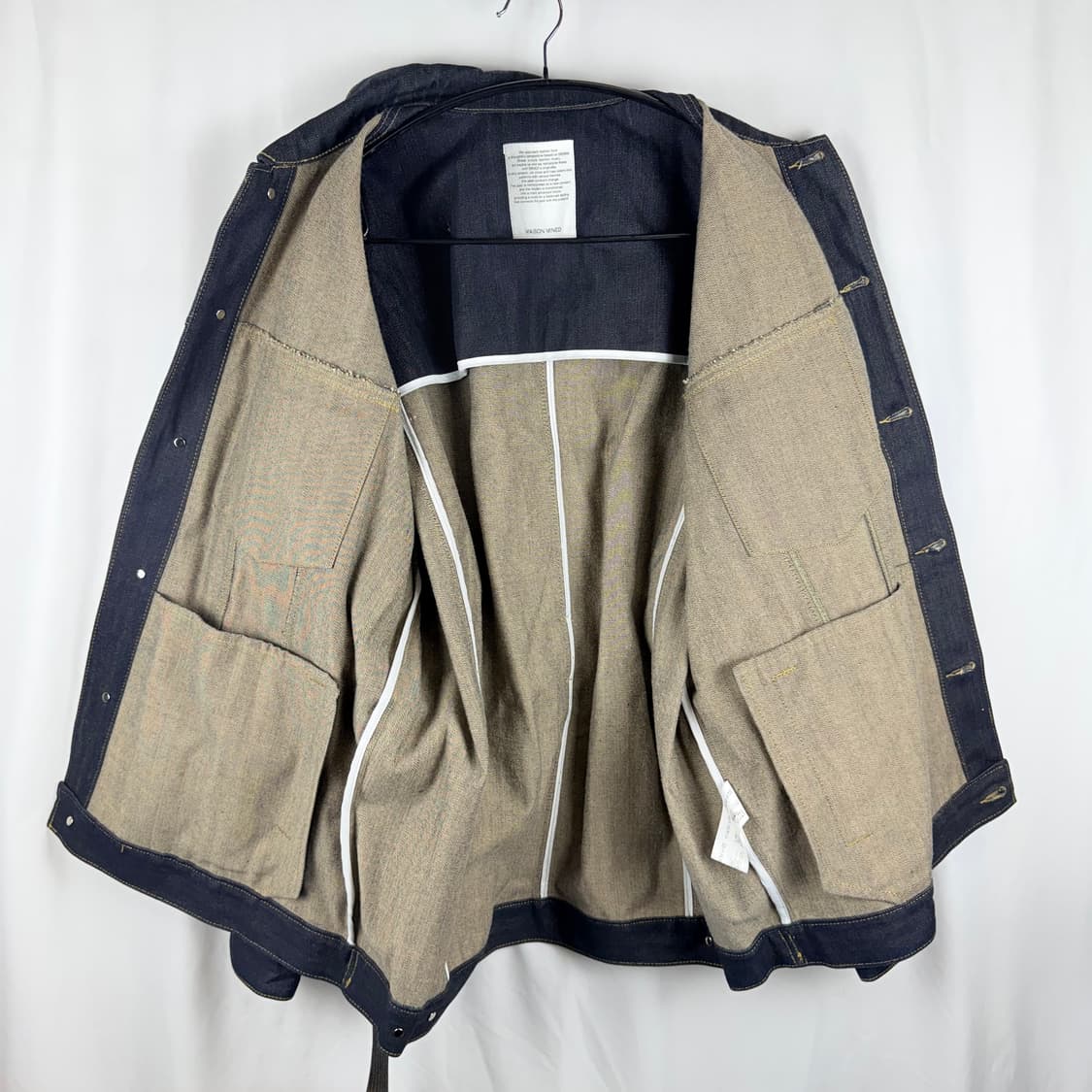 (L) 메종미네드 벨티드 데님 진청 자켓 상품이미지6