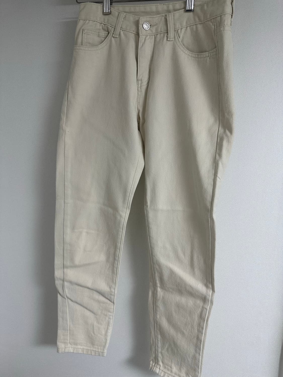 아이보리 코튼 팬츠 상품이미지1