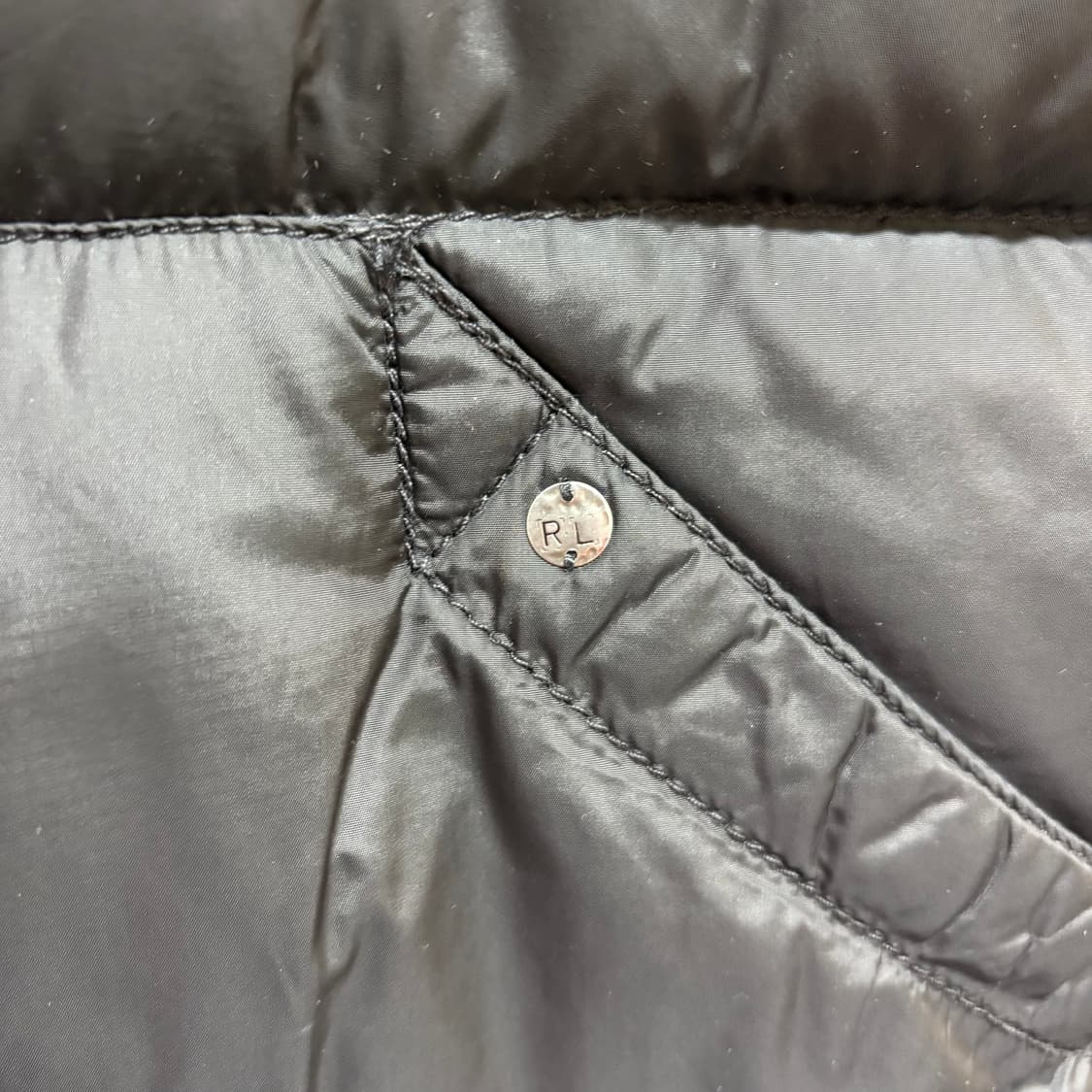 데님앤서플라이 랄프로렌 덕다운 패딩 조끼 레오파드 베스트  상품이미지3