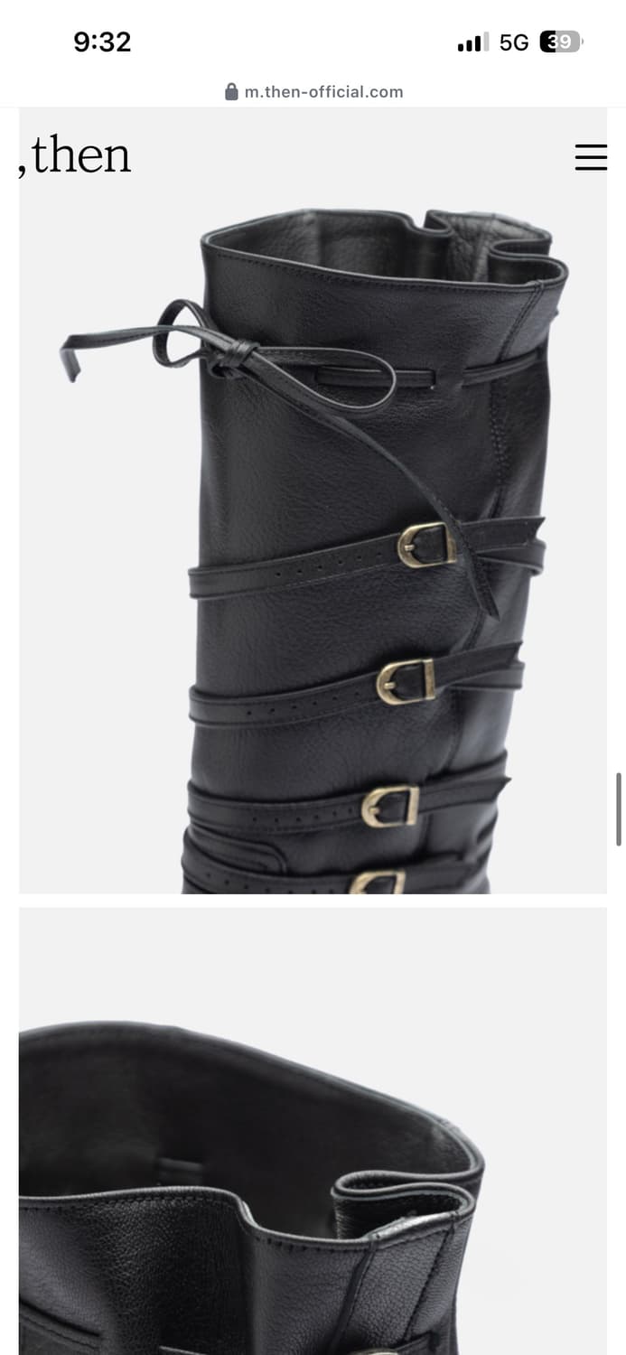 then 덴 BB Ankle Boots 블랙 225 새거 팝니다 상품이미지5