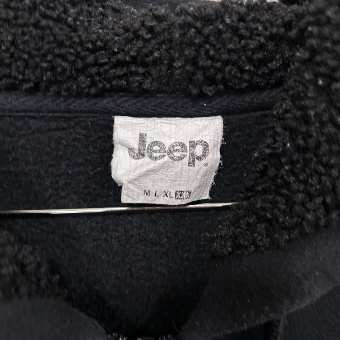 지프 스타로고 이너플리스 헤비코튼 후드집업 상품이미지3