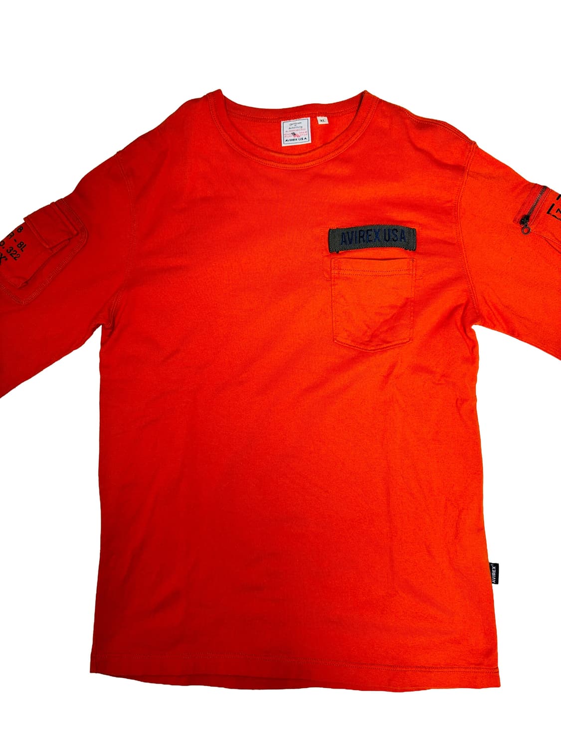 아비렉스 재팬 avirex 롱슬리브 오렌지 XL 상품이미지2