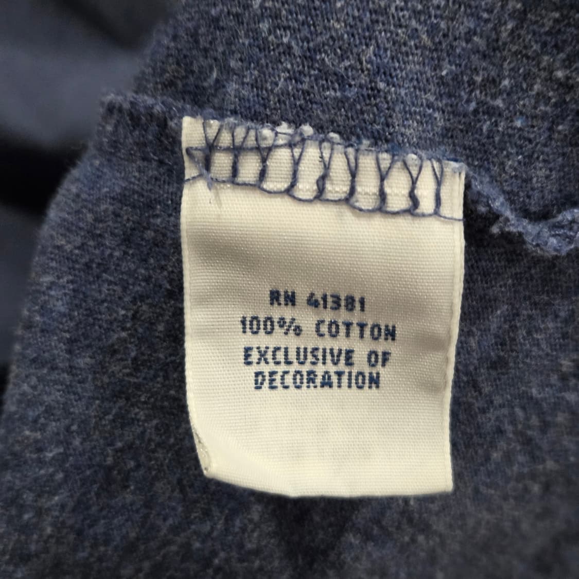 폴로랄프로렌 코튼 브이넥 반팔티 빈티지블루 XL  상품이미지4