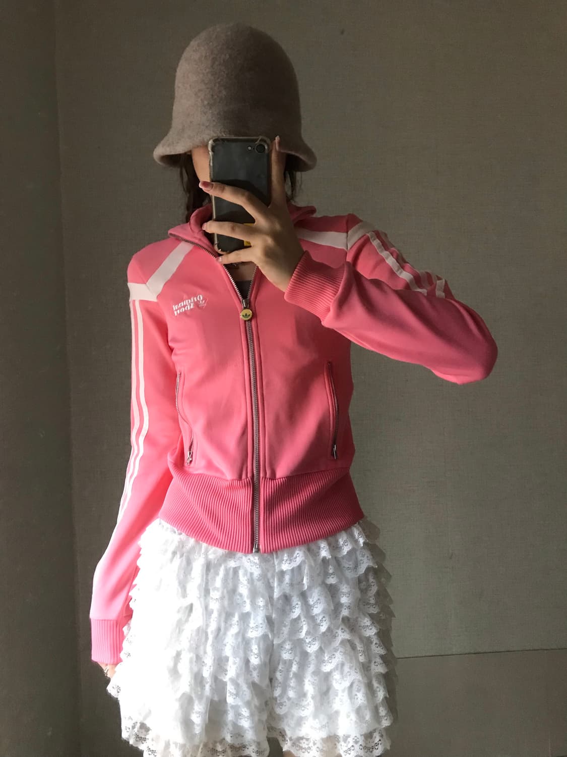 아디다스 연핑크 딱붙 져지 상품이미지3