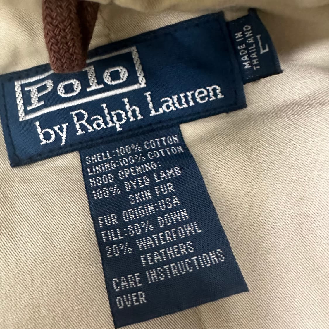 POLO 폴로 랄프로렌 밀리터리 다운 야상 점퍼 파카 L 상품이미지9