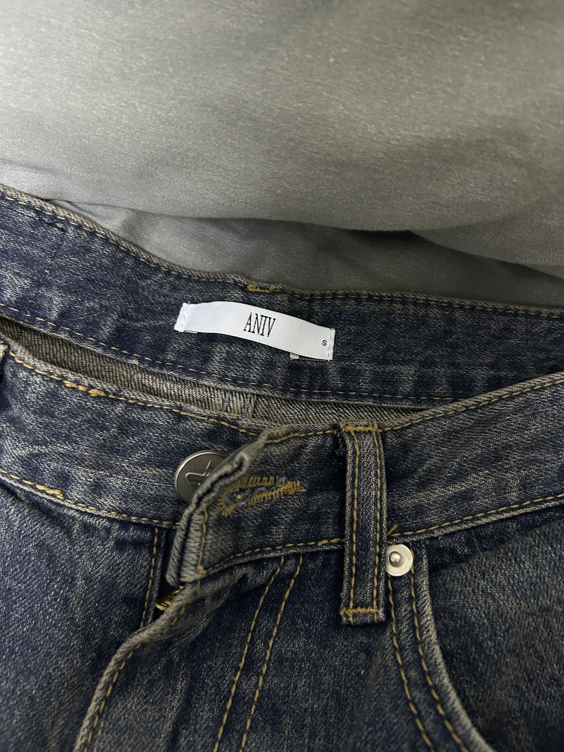 어니브 와이드 데님팬츠 상품이미지3