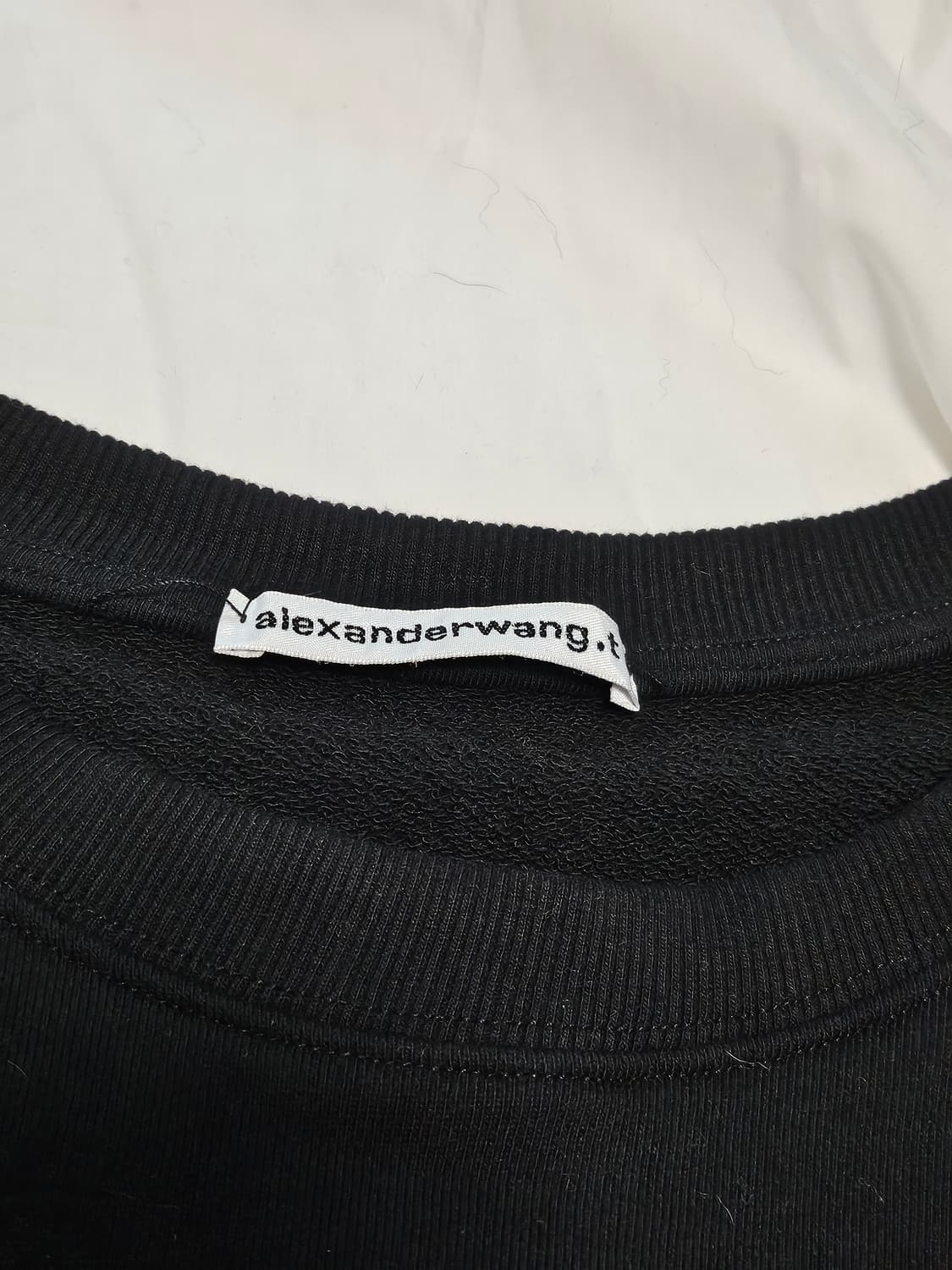 알렉산더 왕 로고 맨투맨 블랙 L 상품이미지4