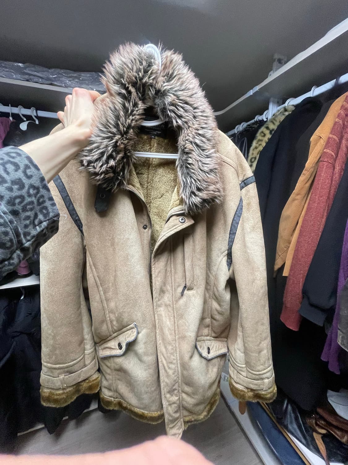 남녀공용 일본 빈티지 퍼 무스탕 상품이미지1