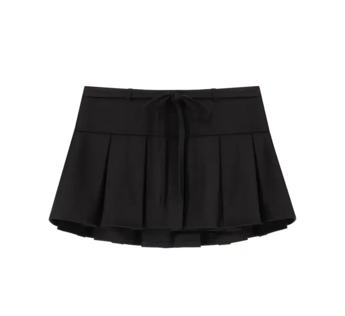 에스파 닝닝 착용) 클리시어 허깅 리본 스커트 m 상품이미지1