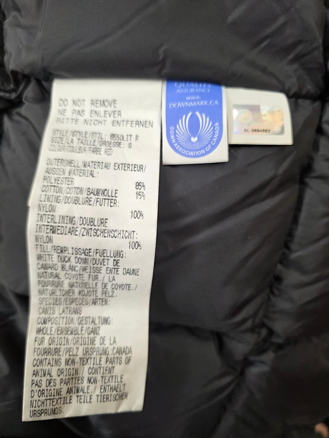 캐나다구스다운 여성패딩. 싸이즈 S
 상품이미지8