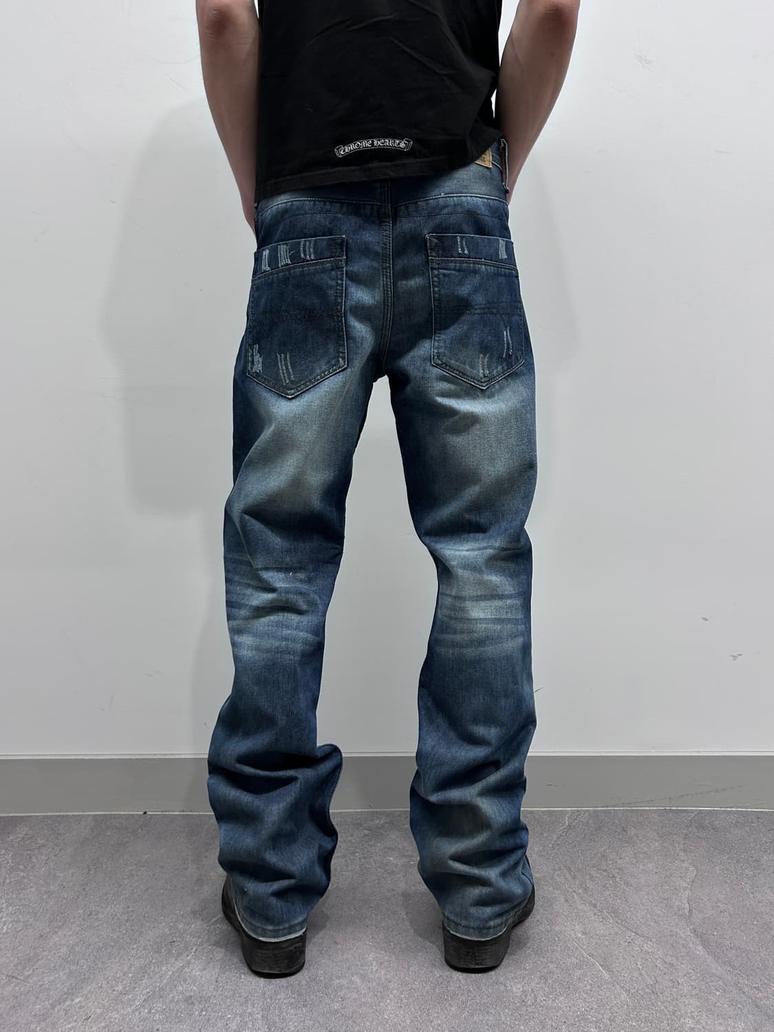 디젤 빈티지 워싱 부츠컷 데님 팬츠 상품이미지3