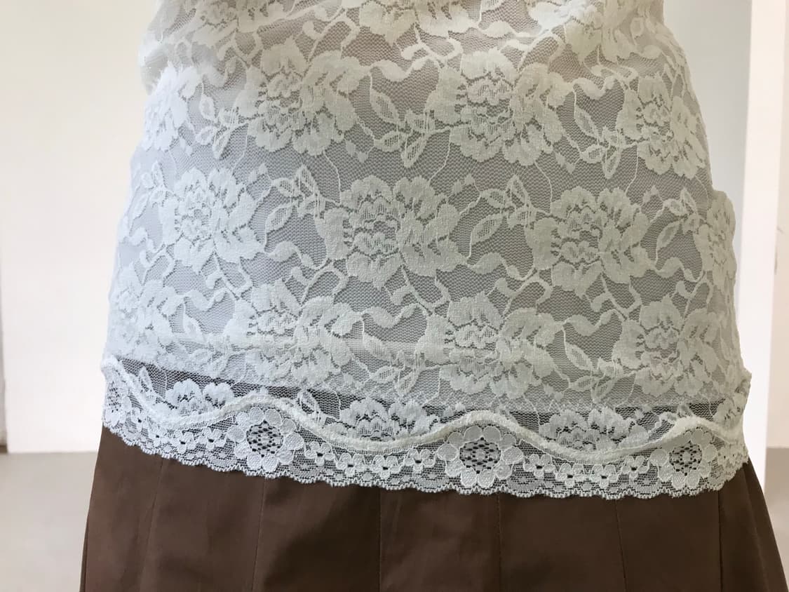 vintage ivory lace sleeveless 상품이미지6