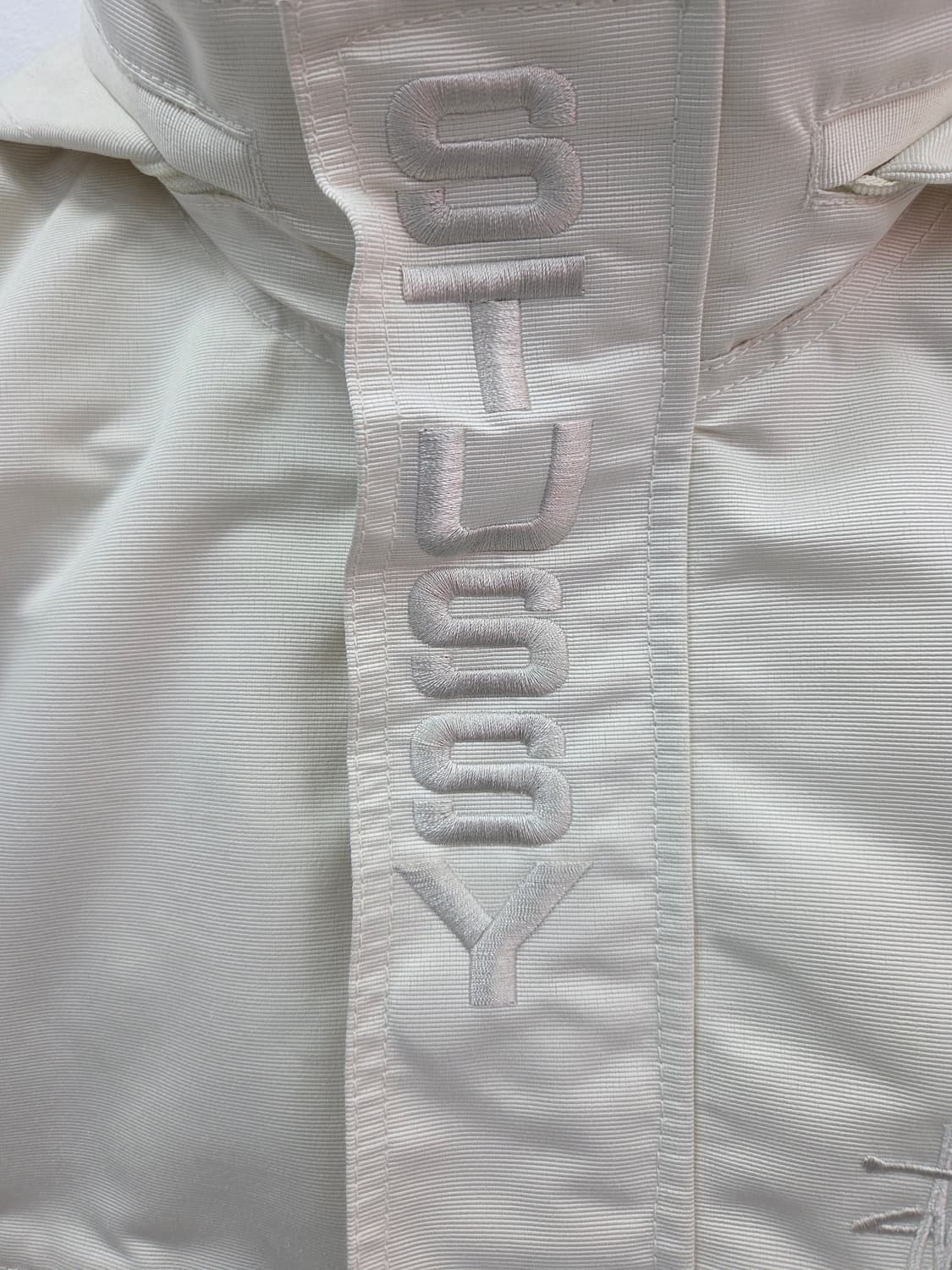 XS 스투시 후드 바람막이 아이보리 자켓 상품이미지4