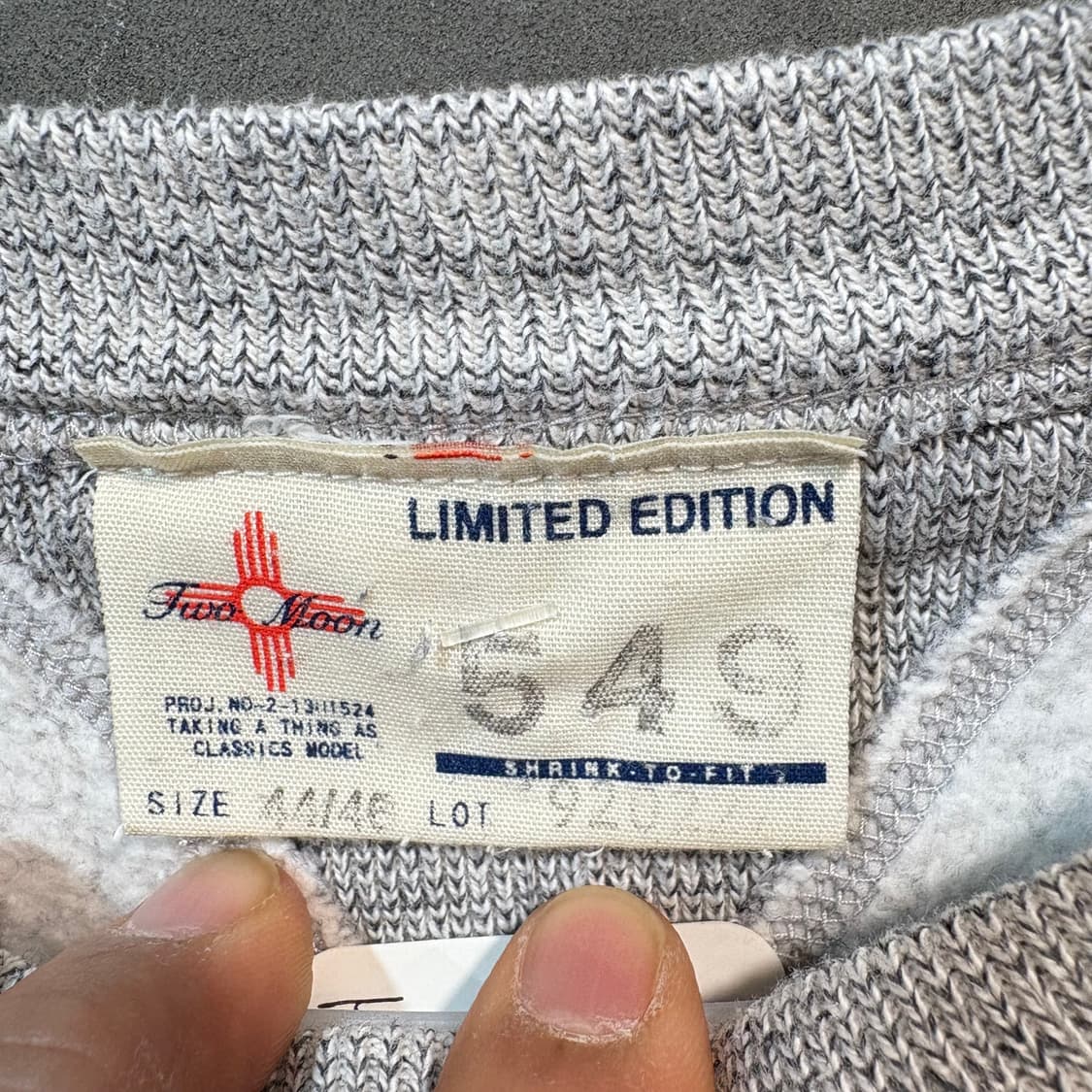 [44] TWO MOON 투문 빈티지 스웻 셔츠 상품이미지4