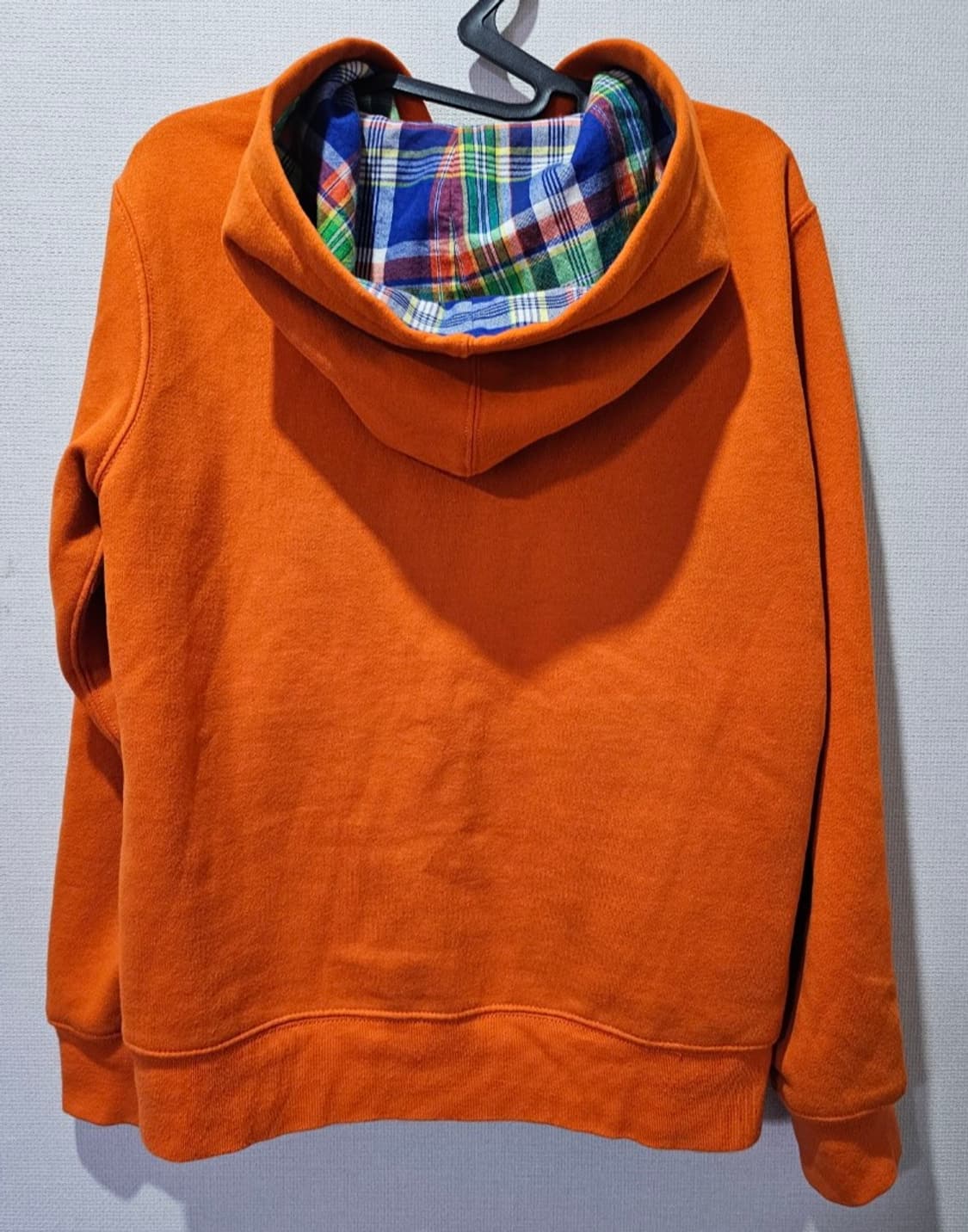 폴로 POLO 빅포니 주황 체크 후드집업 90/S 상품이미지4