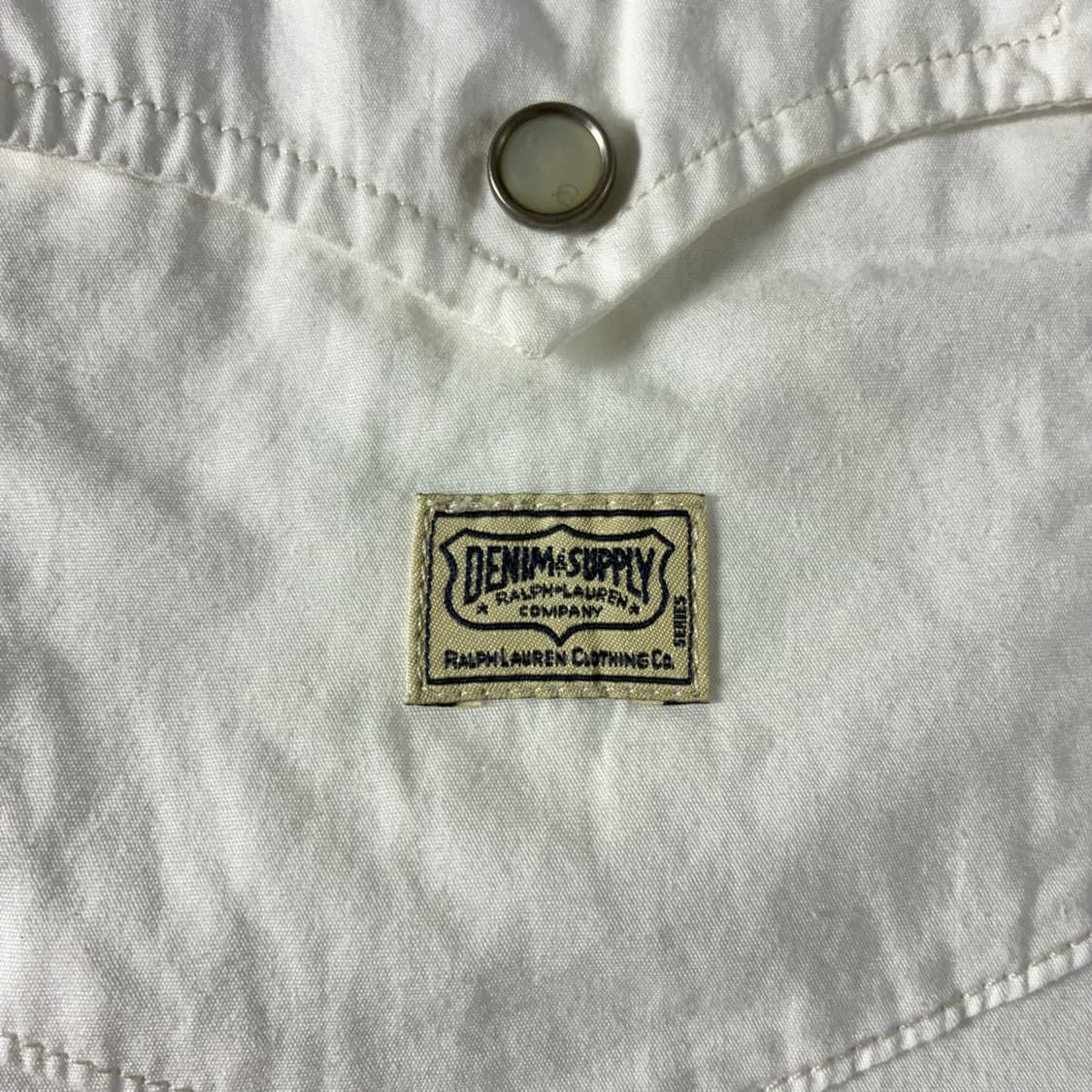 Polo  데님앤서플라이 코튼 화이트 웨스턴 셔츠  상품이미지4
