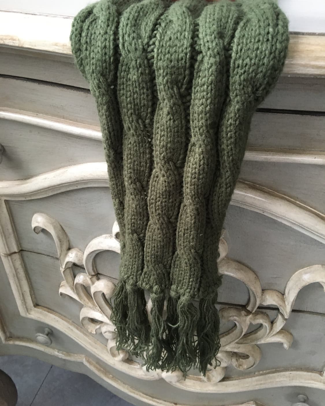 cable pattern knit muffler 상품이미지4