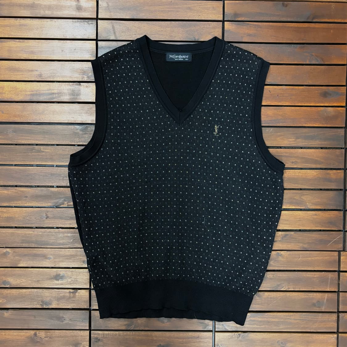 90s 입생로랑 니트 베스트 (L) 상품이미지1