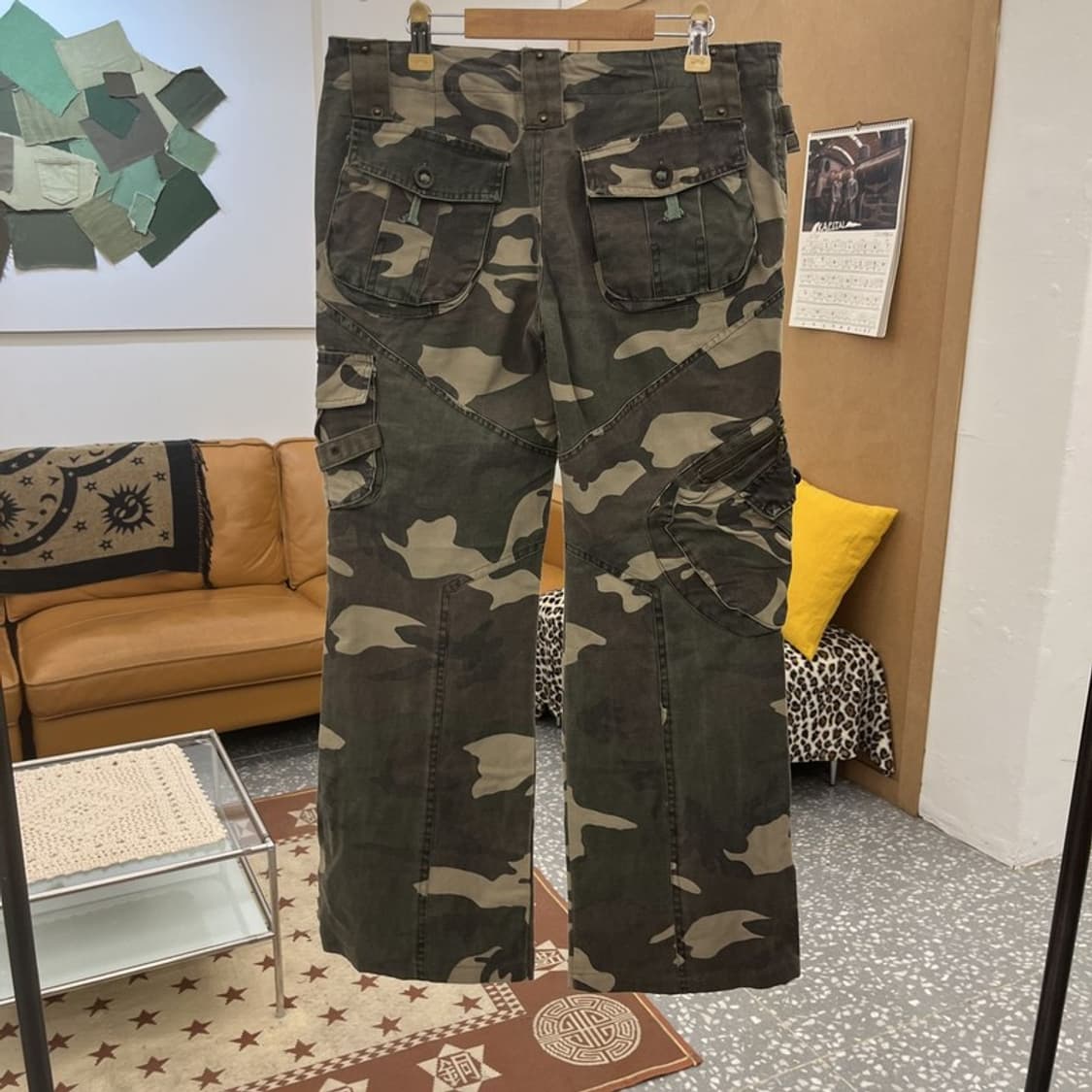 빈티지 스트릿 펑크 밀리터리 카모플라주 카고팬츠 L C10408 상품이미지4
