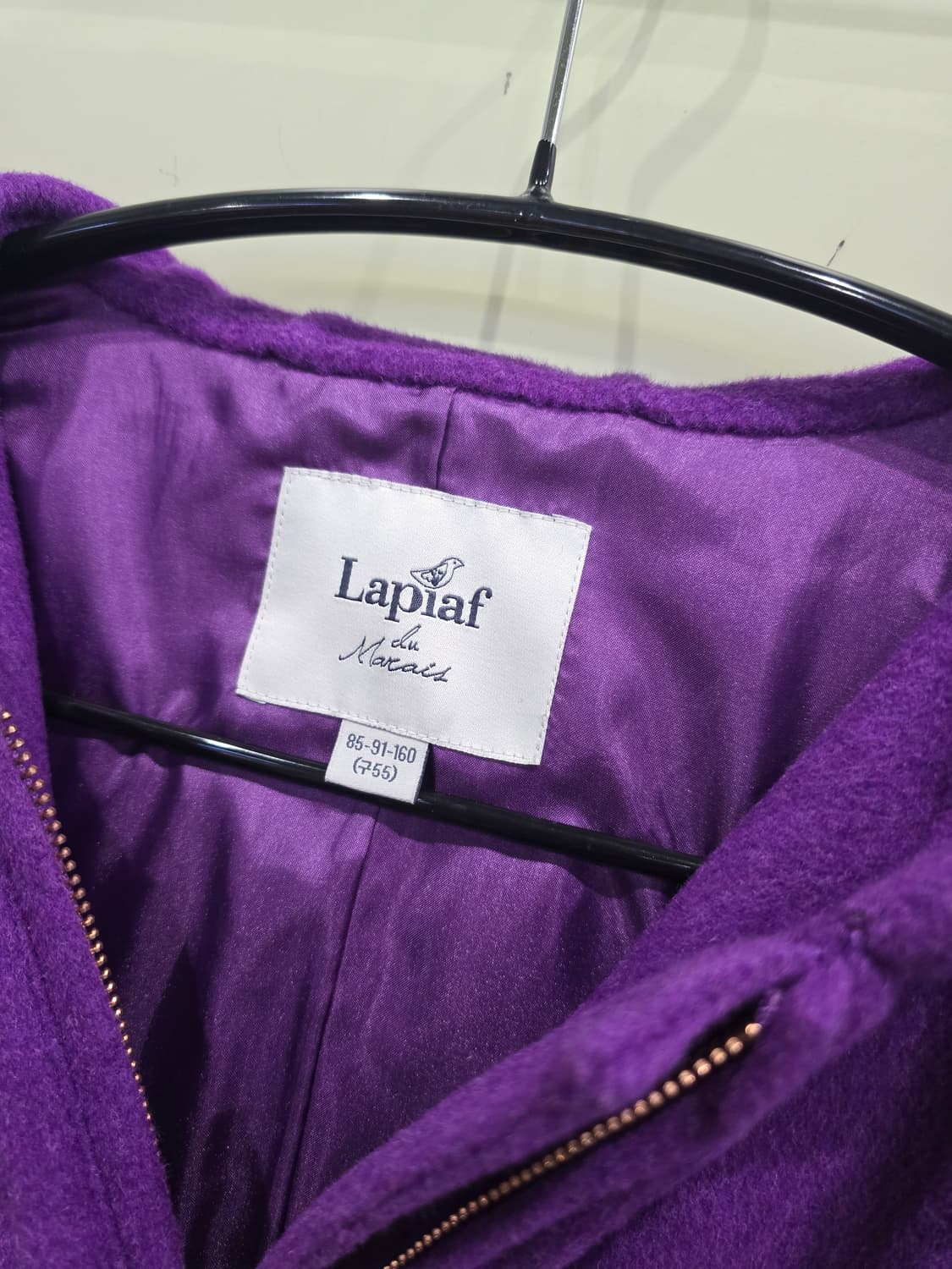 Laplaf 라플라프 퍼플 후드 코트 상품이미지2