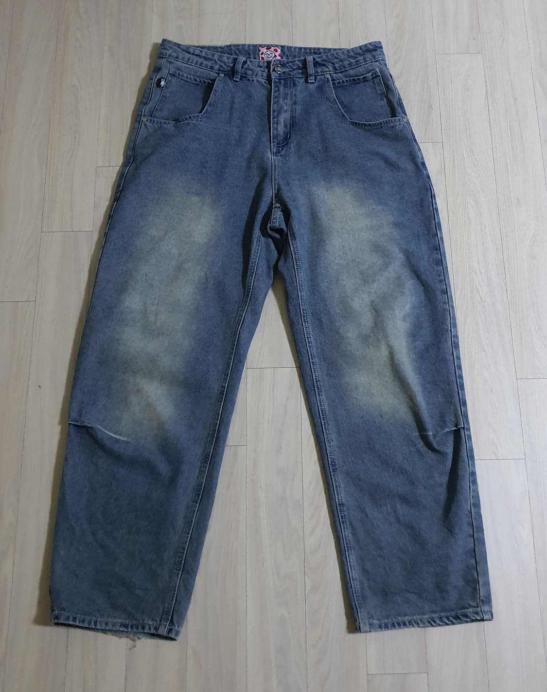 스타팀 워싱 배기 진 상품이미지1