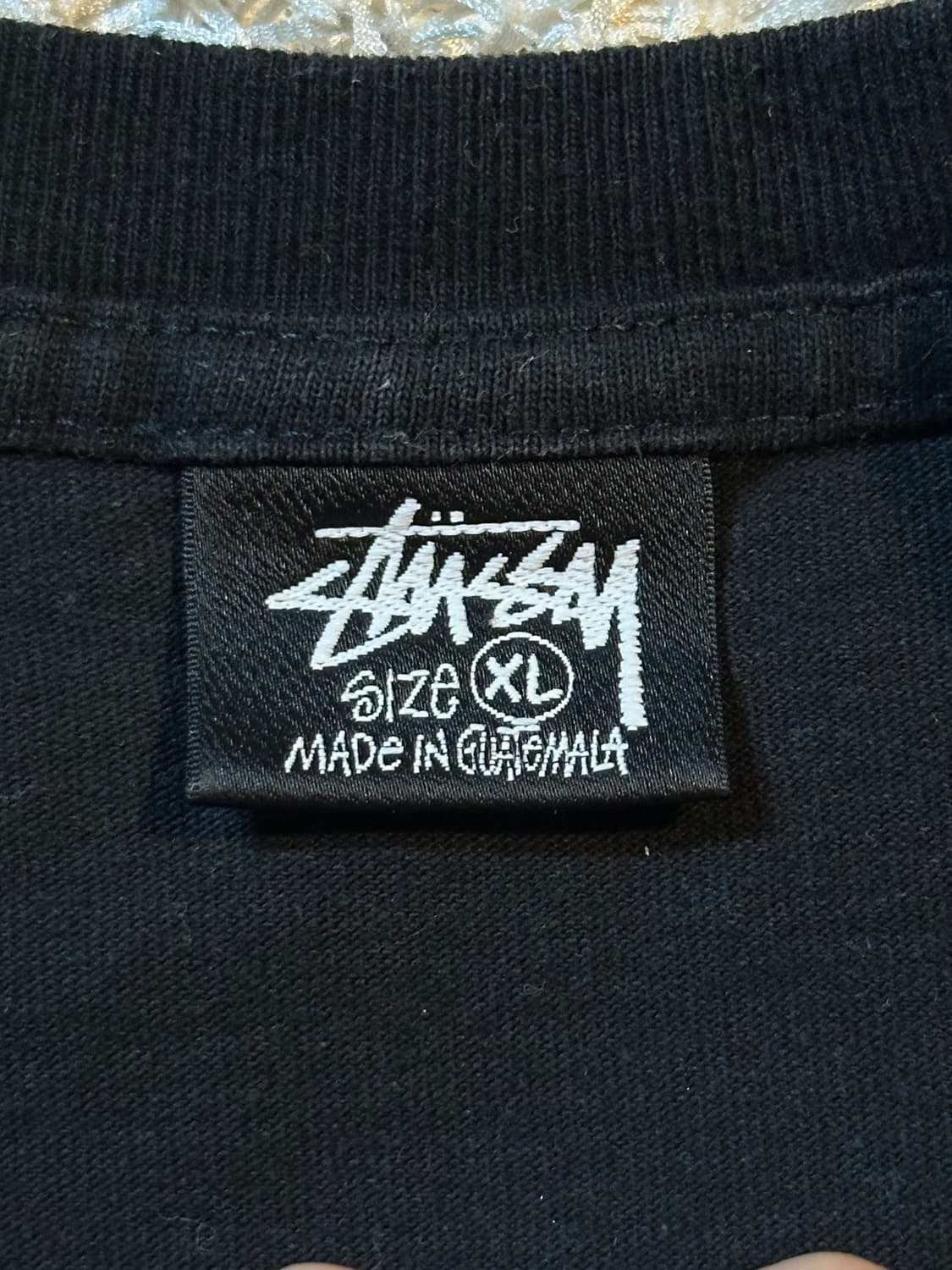스투시 STUSSY 위더드 플라워 반팔 티셔츠 블랙 상품이미지5