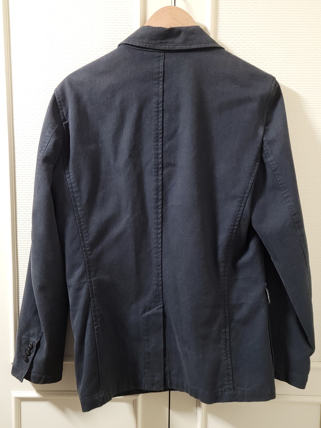 울리치 네이비 면 혼방 자켓 M 사이즈 상품이미지7