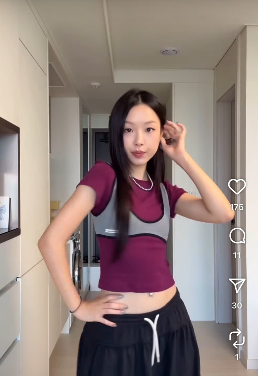 CURVED PIPING BRALETTE_MELANGE GREY 상품이미지1
